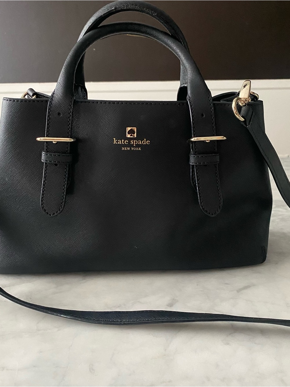 Kate Spade New York Cove Street Provence Satchel Textured Leather Bag